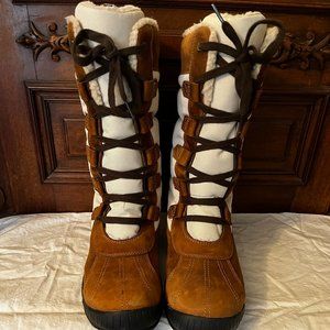 Timberland Women's MT Hayes Tall Waterproof Brown Snow Boots SIZE 9